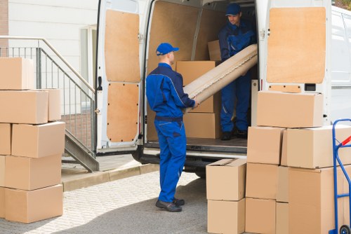 Local removals team handling a same day move in Camden