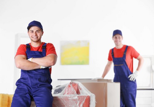Office relocation services in Camden with moving equipment