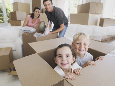Removal team preparing a house move in Camden
