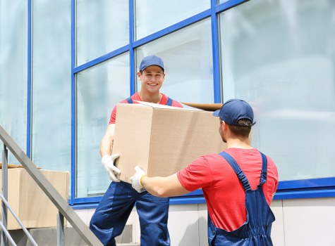 Removal team helping with a Camden home move