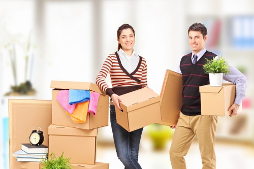 Local moving van supporting a residential move in Camden