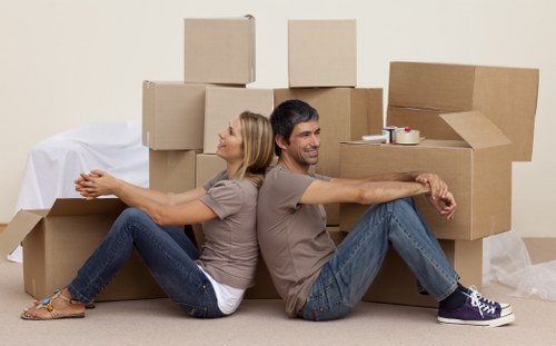Removal team planning a house move in Camden street surroundings