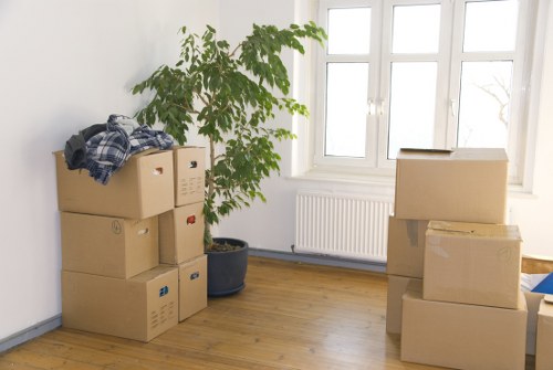 Camden removal van ready for packing and transport