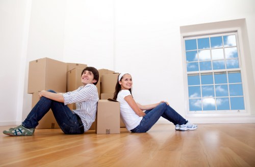 Packed boxes and apartment move planning for flat removals in Camden