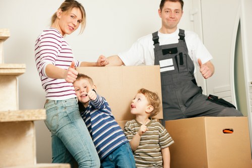 Local Camden office removals team coordinating a commercial move